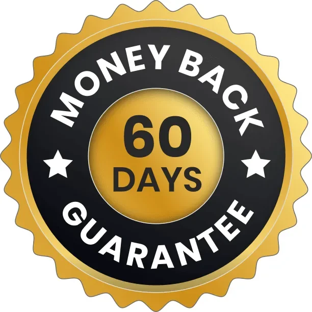 Nitric Boost 60 day money back guarantee seal